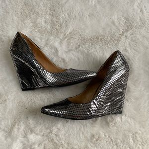 Sparkly Disco Ball Pumps with Wedge Heel